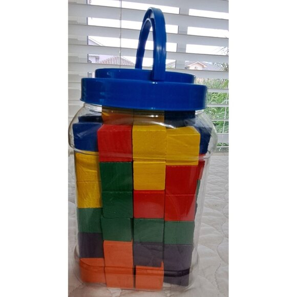 Learning Resources Wooden Color Cubes 102 Cubes in Ten Colors - Picture 4 of 7